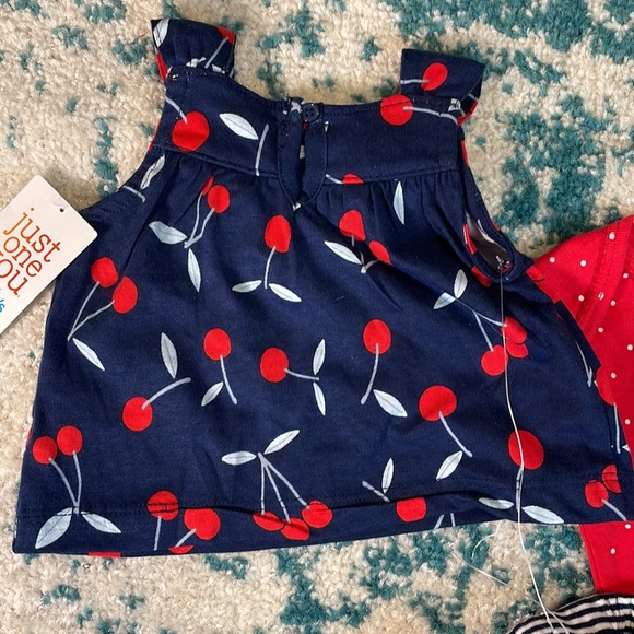 NWT carters 3 piece set with tank, bodysuit, and shorts - Picture 3 of 8